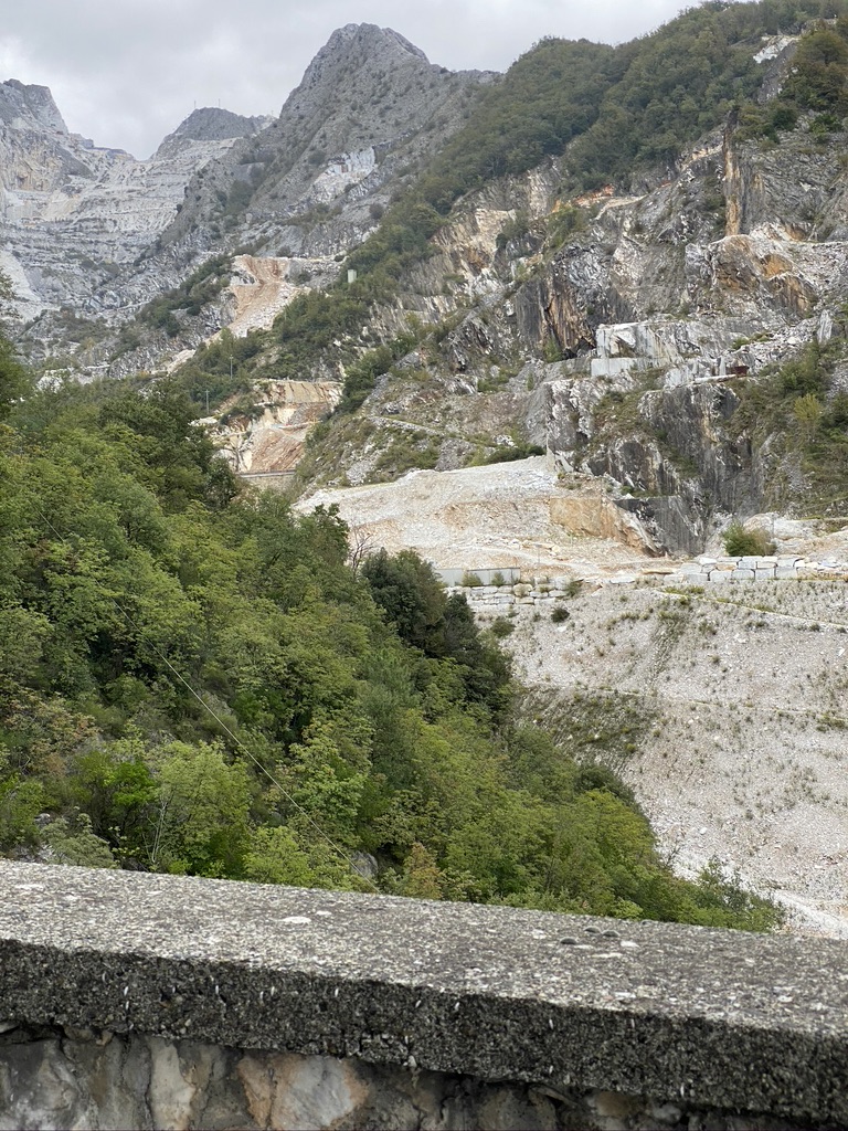Italian marble quarry landscape